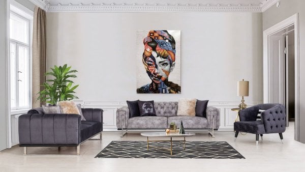 Picasso Nikel Koltuk Takımı